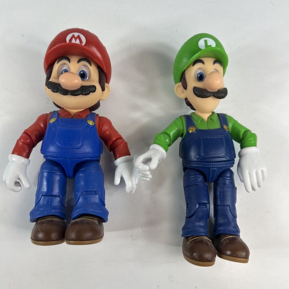 Jakks Pacific Nintendo The Super Mario Bros. Movie Mario & Luigi Figures
